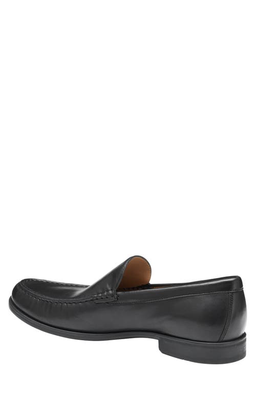 Johnston & Murphy Harrison Moc Toe Loafer In Black Glove Leather