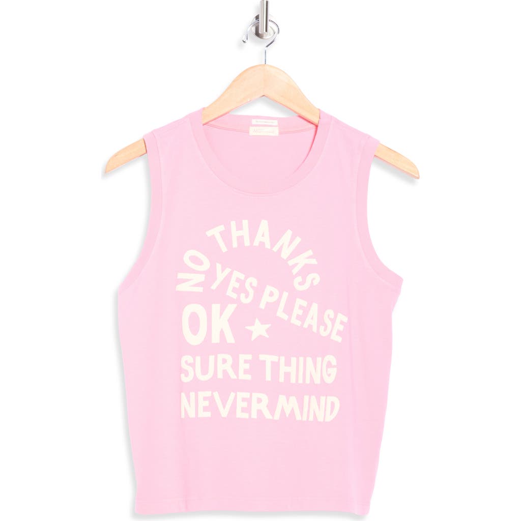 Mother The Strong And Silent Type Sleeveless Graphic T-shirt