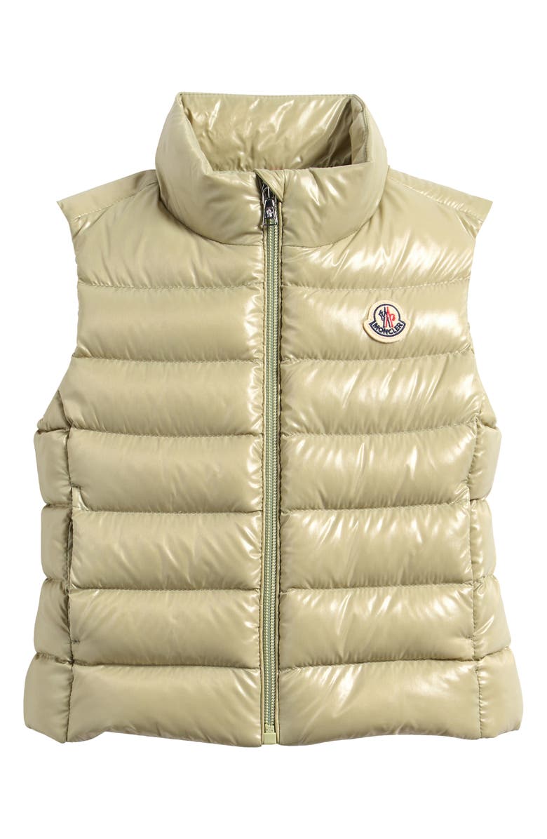 Moncler Kids' Ghany Down Puffer Vest, Main, color, Lime Green