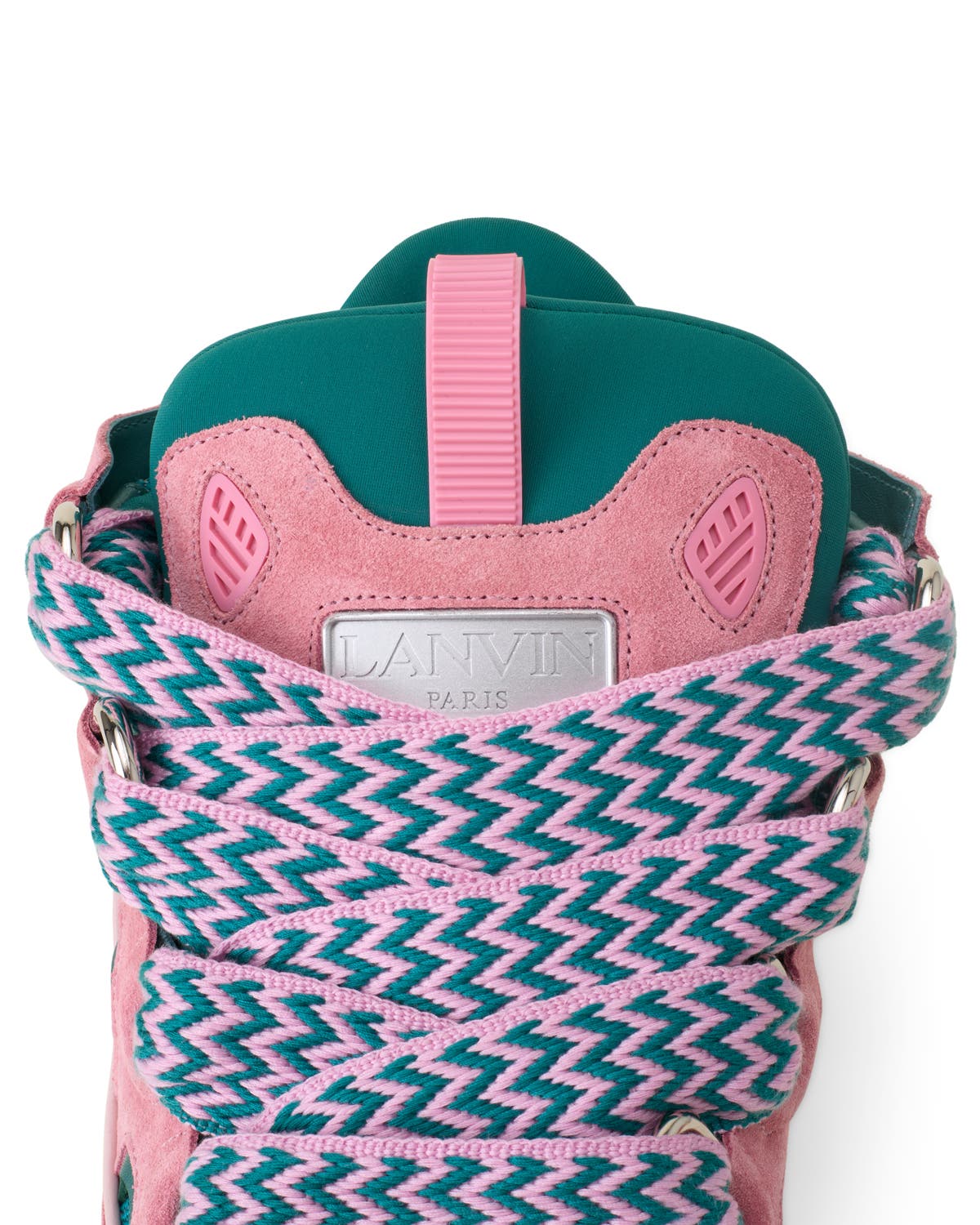 Curb Leather Sneakers, Alternate, color, Pink