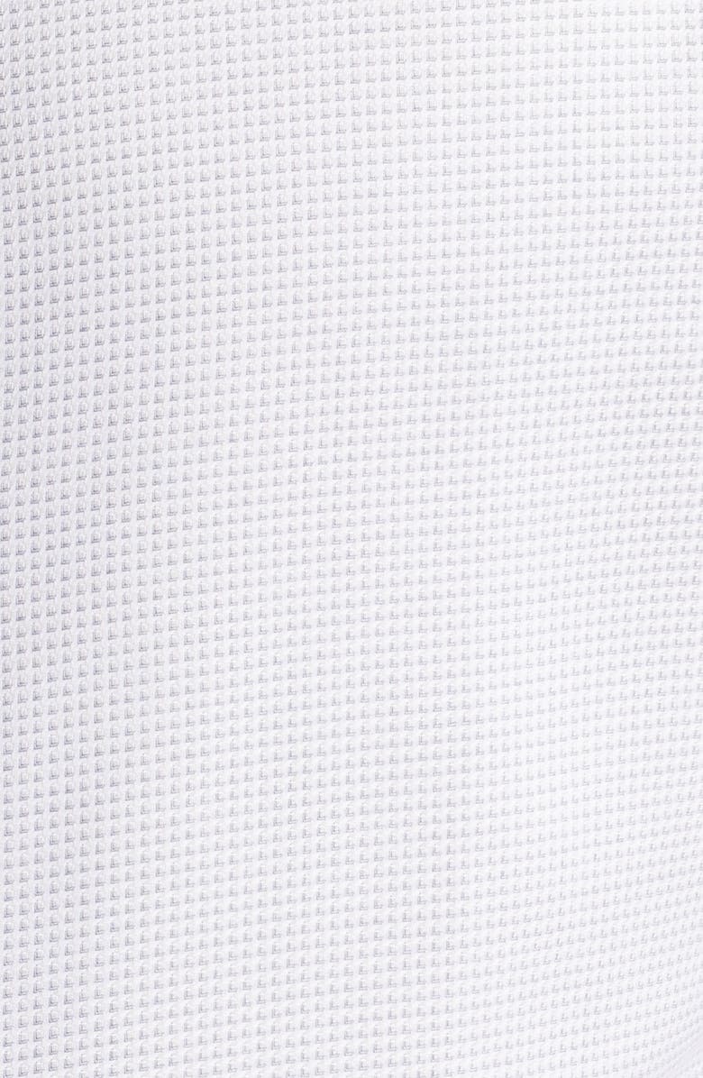 Nordstrom Premium Non-Iron Trim Fit Dress Shirt, Alternate, color, Pink Corner Dobby