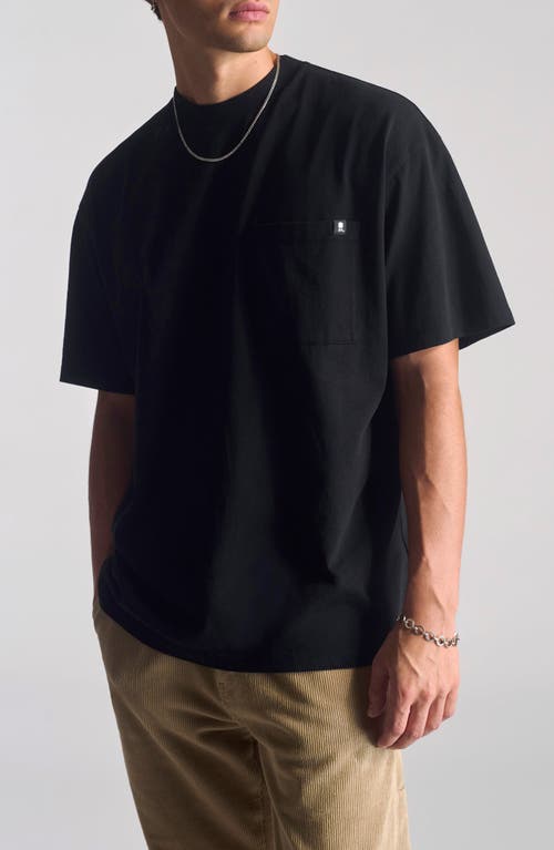 Brooklyn Industries Cotton Pocket T-shirt In Black