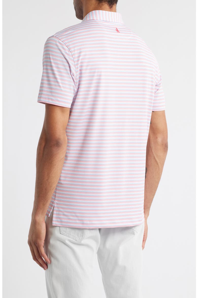 Kamdon Stripe PREP-FORMANCE Golf Polo, Alternate, color, LOBSTER