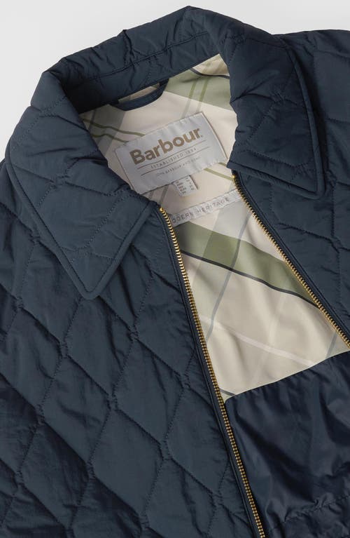 Barbour Clarissa Quilted Jacket In Dark Navy Rosem