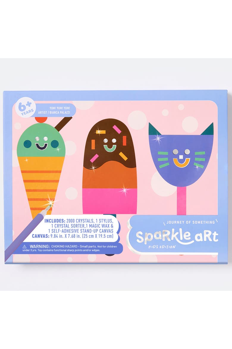 Sparkle Art, Yum! Yum! Yum! DIY Bedazzled Artwork Kit, Alternate, color, Multicolored