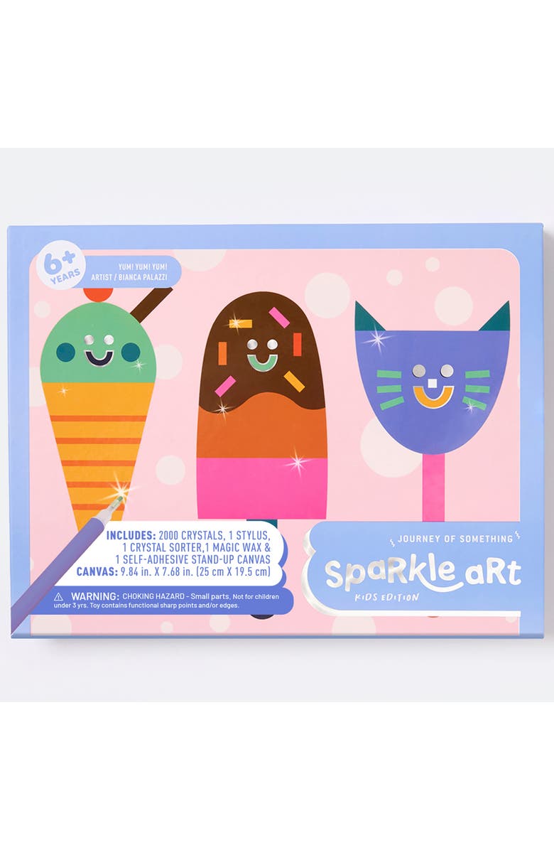 Journey of Something Sparkle Art, Yum! Yum! Yum! DIY Bedazzled Artwork Kit, Alternate, color, Multicolored