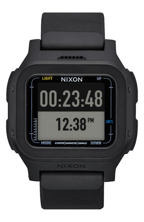 Regulus Expedition Silicone Strap Digital Chronograph Watch, 47.5mm