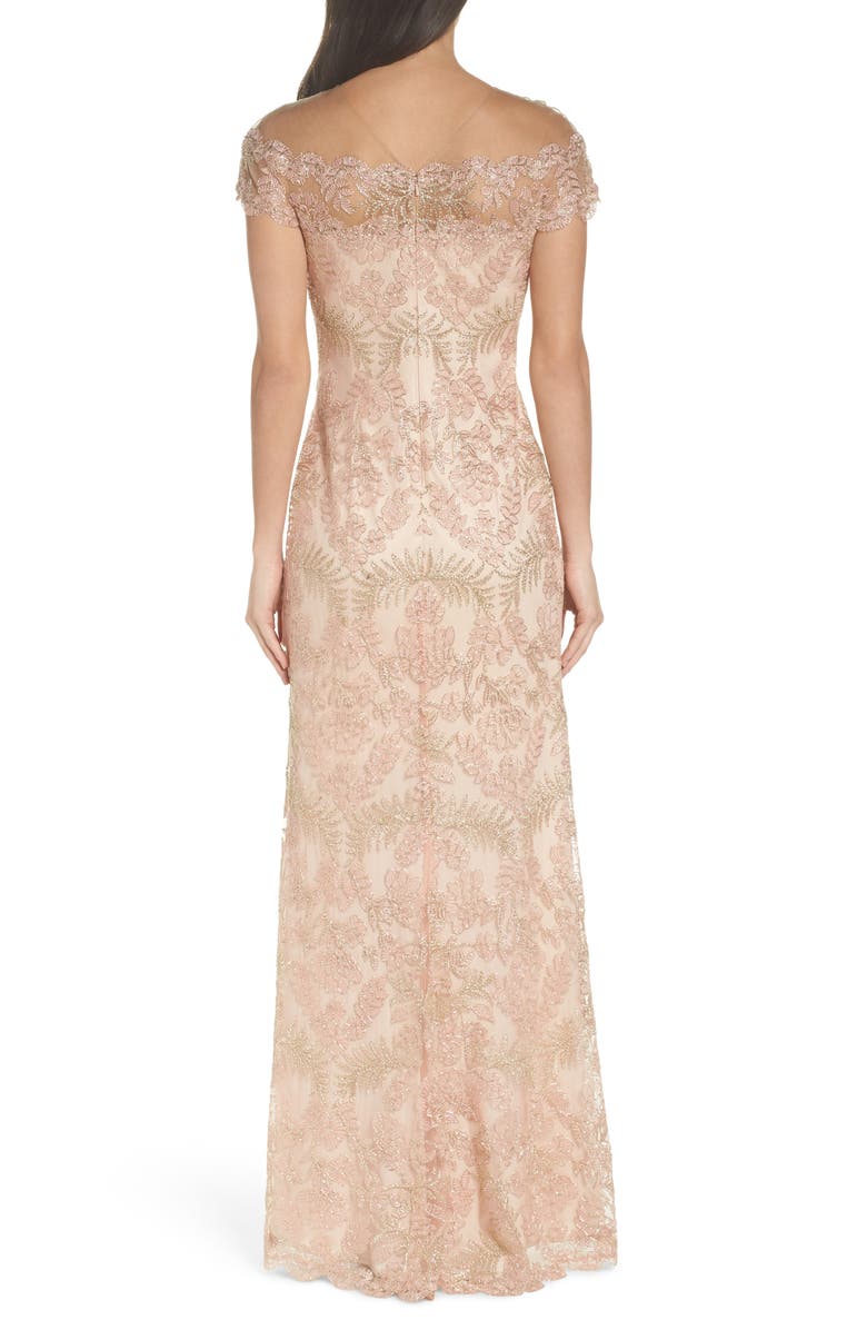 Tadashi Shoji Tulle Gown, Alternate, color, 