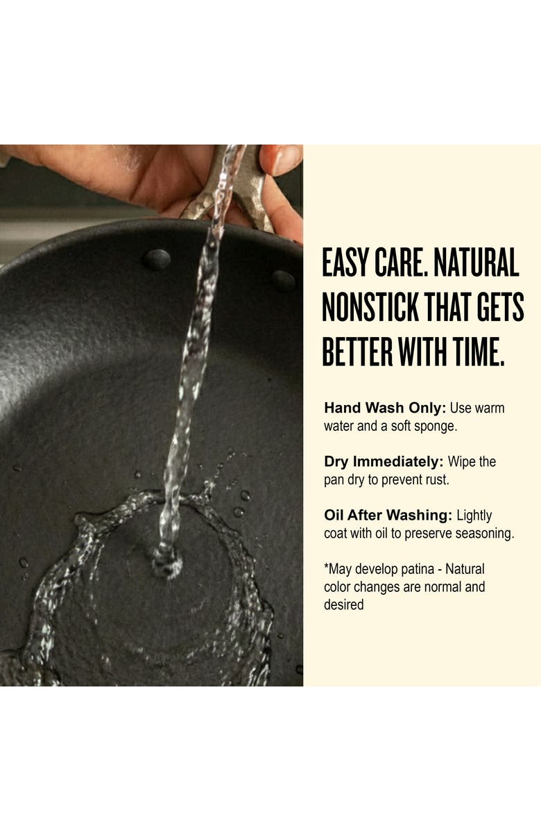 Alva Artist Blue Carbon Steel Frying Pan, Alternate, color, Blue 9.5-Inch