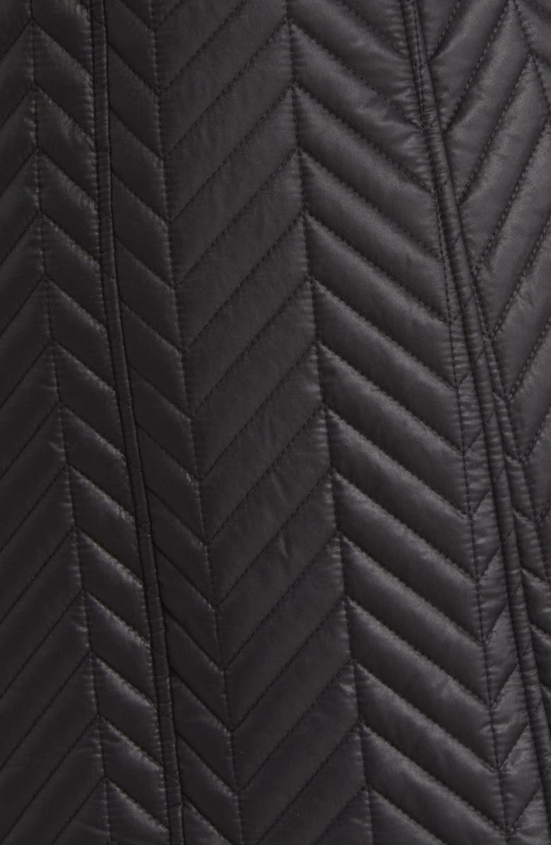 Via Spiga Herringbone Quilted Water Resistant Hooded Jacket, Alternate, color, 