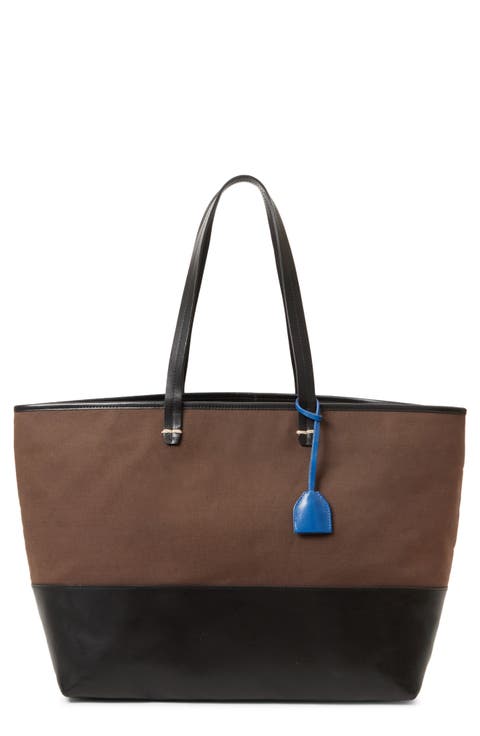 Volie Canvas & Leather Tote