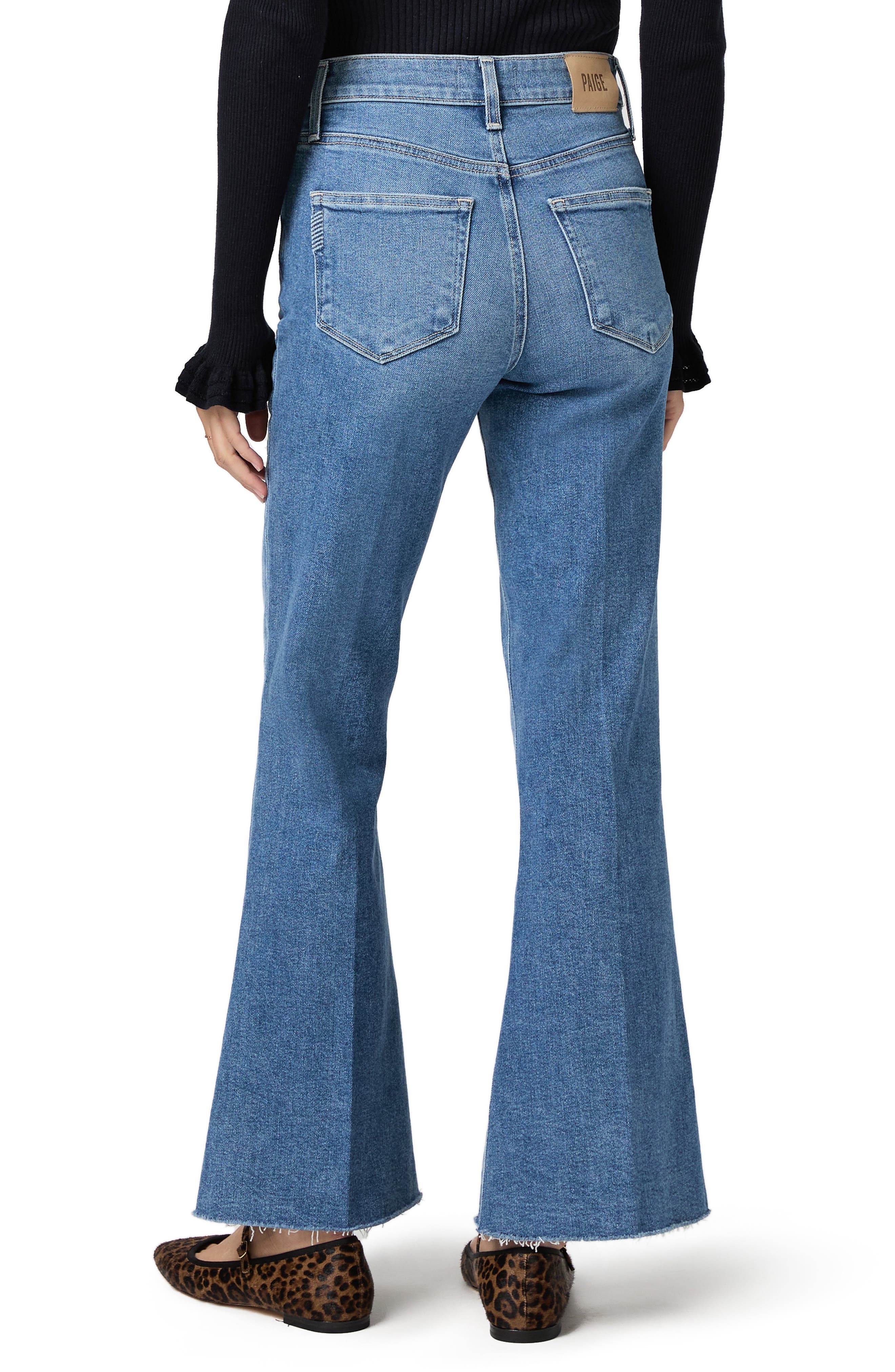 Marlow Raw Hem Skimmer Flare Jeans - image 2