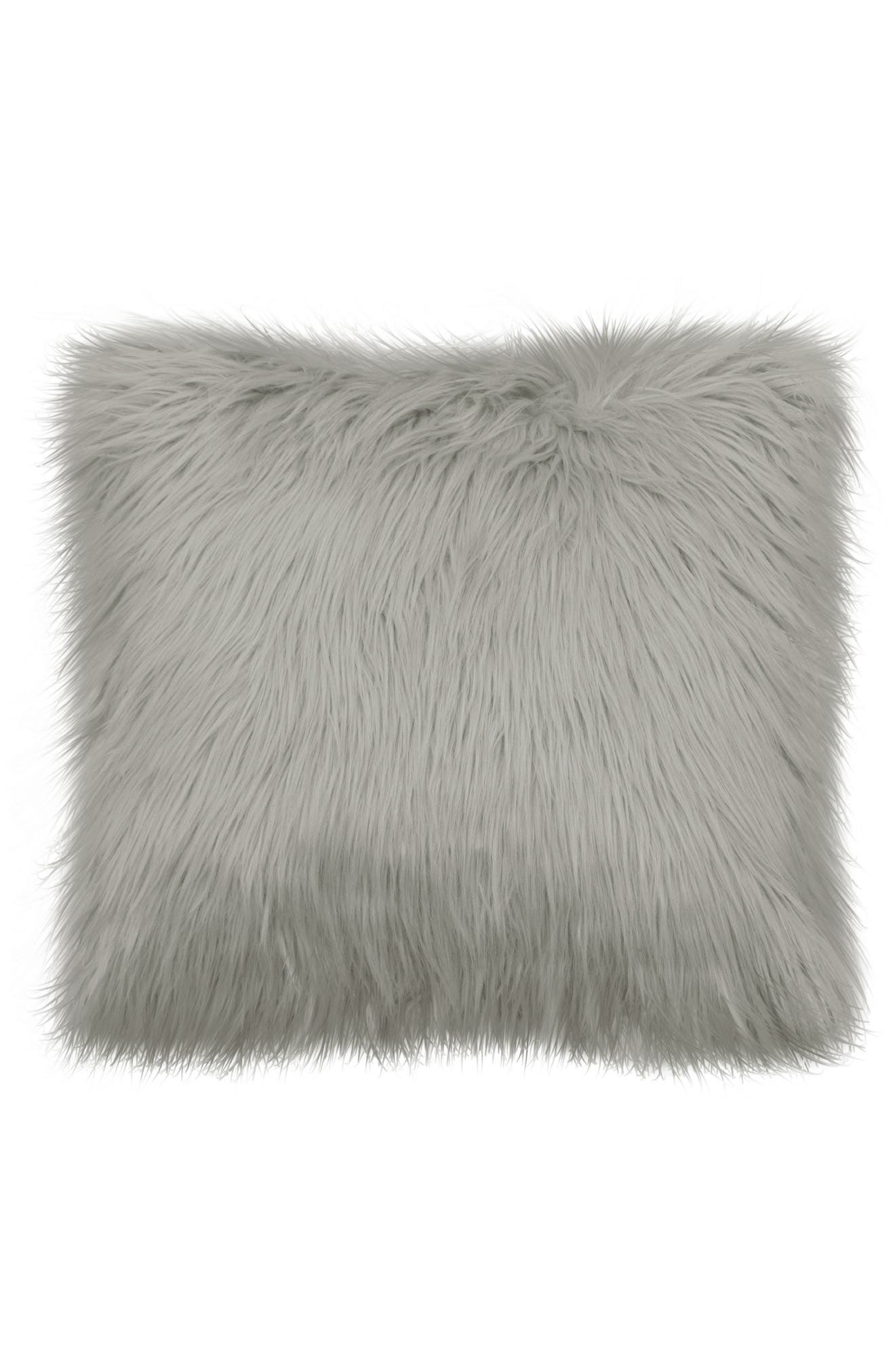 French Connection Sheepskin Faux Fur Accent Pillow