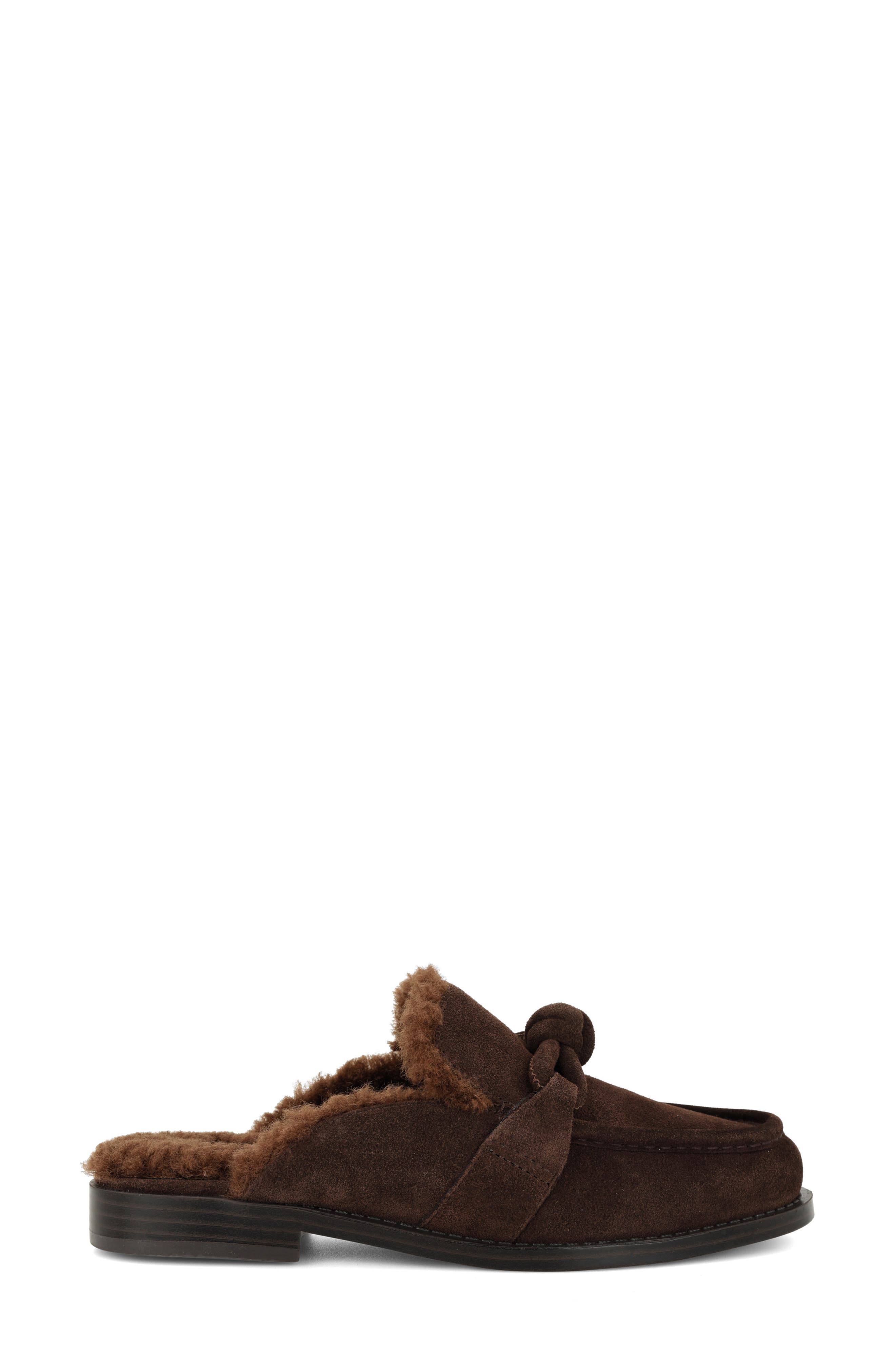 Mavey Leather Flat Mule, Alternate, color, DBR01