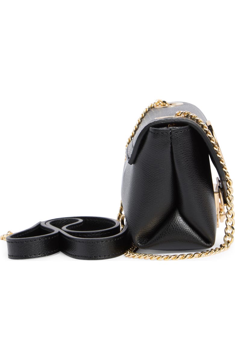 VALENTINO BY MARIO VALENTINO Lola Bonbonniere Leather Crossbody Bag, Alternate, color, Black