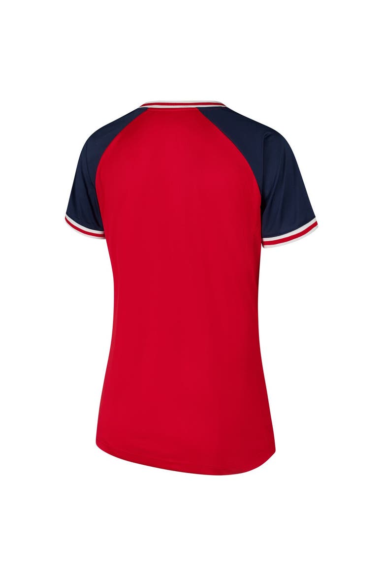 Women's Profile Red St. Louis Cardinals Plus Size Crossover V-Neck T-Shirt, Alternate, color, Red