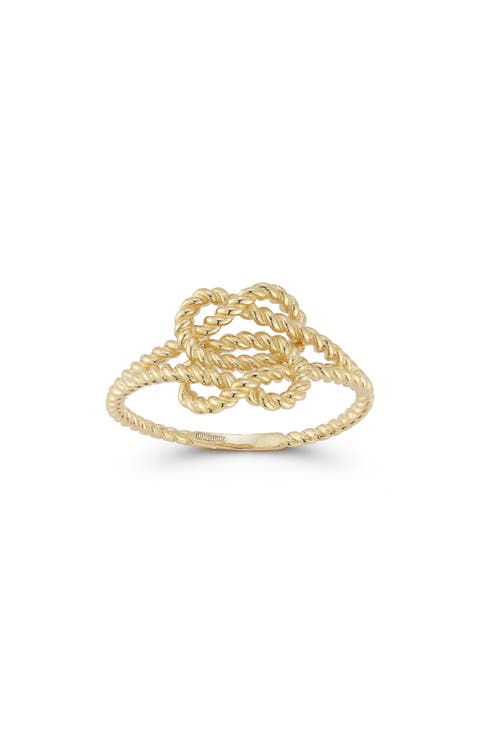 14K Gold Knot Ring