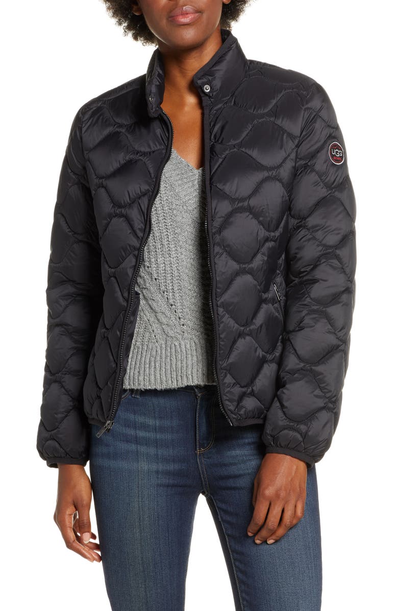 UGG<sup>®</sup> Selda Packable Water Resistant Quilted Jacket, Main, color, 