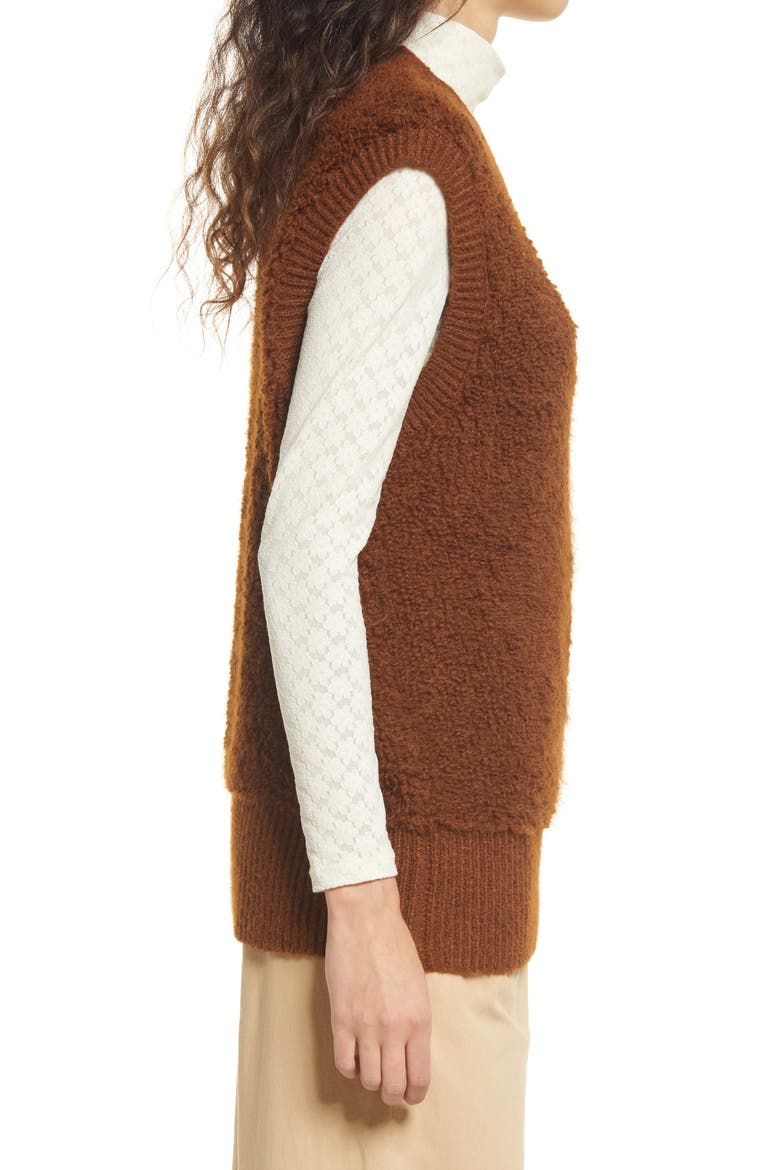 Loopi Fuzzy Sweater Vest, Alternate, color, EMPERADOR