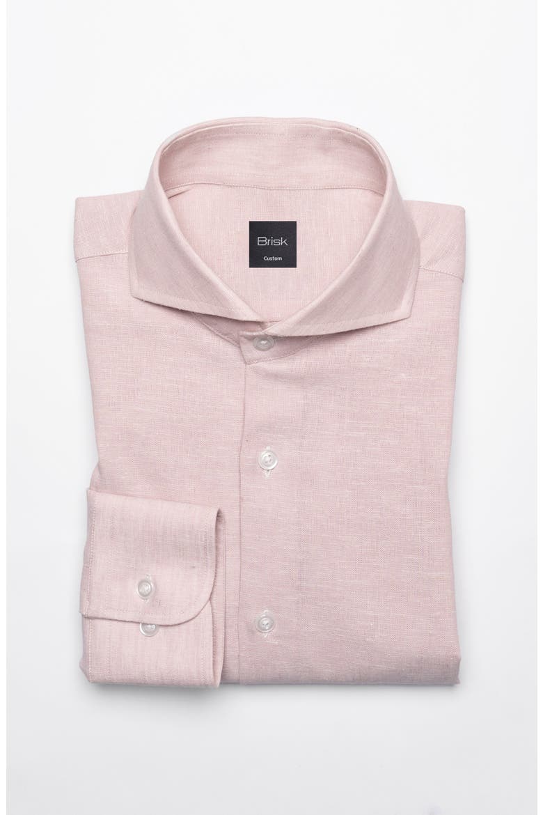 Modern Cotton Linen Shirt, Main, color, Light Pink