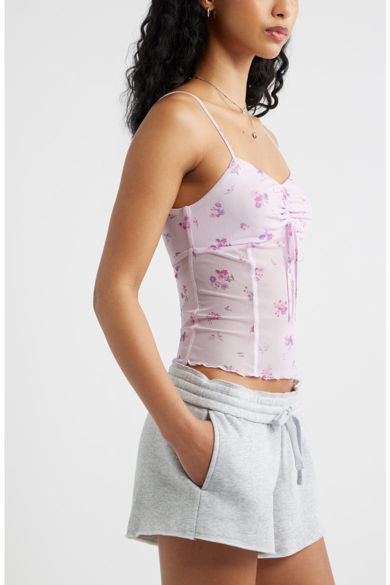 Mesh Camisole, Alternate, color, PINK KELLY FLORAL