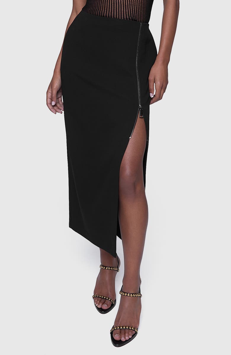 Rebecca Minkoff Odette Front Slit Midi Skirt, Main, color, 