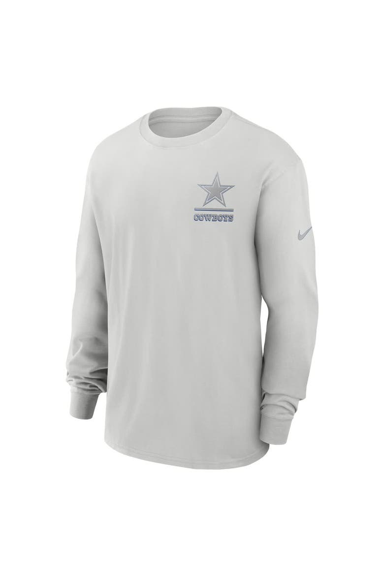 Men's Nike Gray Dallas Cowboys Essential Heavy Max90 Long Sleeve T-Shirt, Alternate, color, Gray