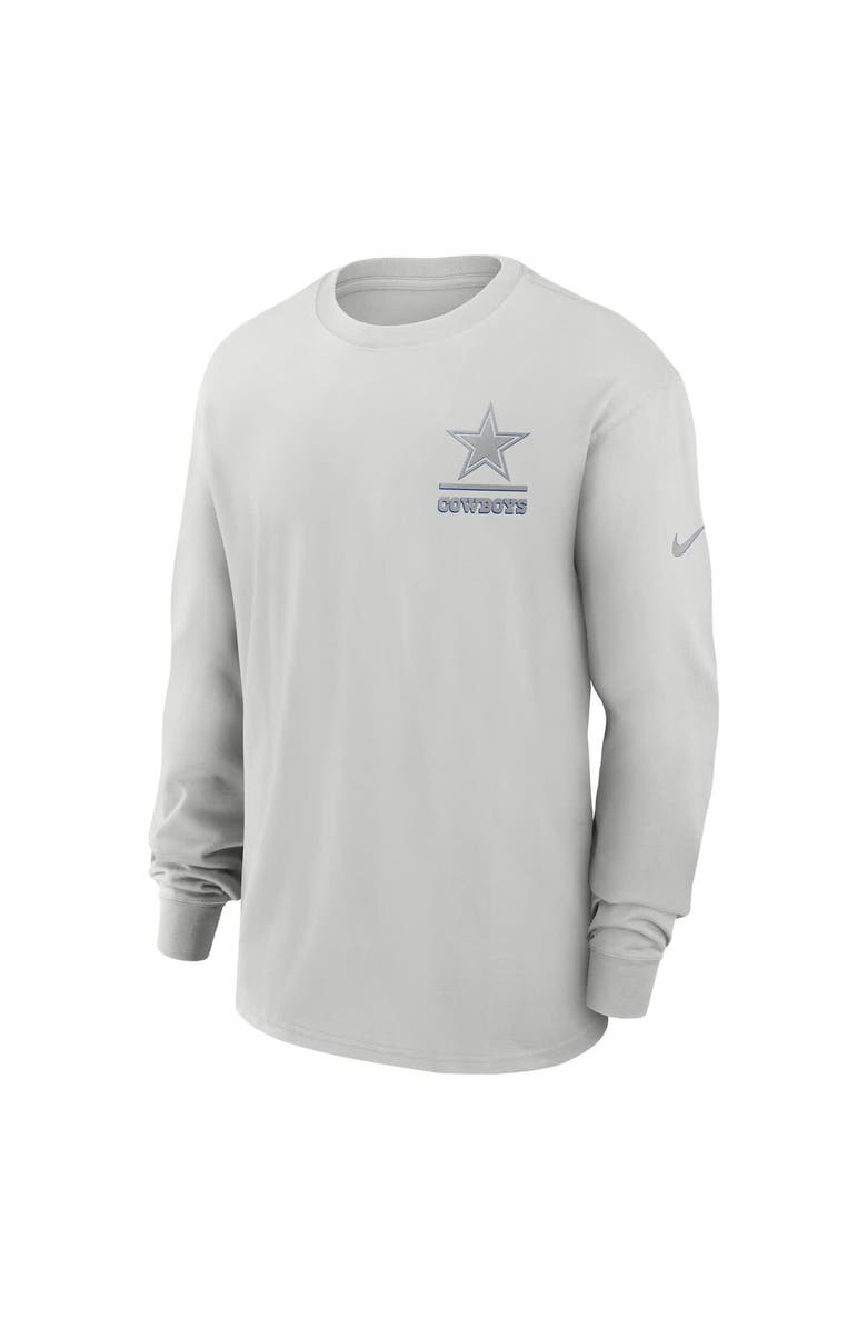 Nike Men's Nike Gray Dallas Cowboys Essential Heavy Max90 Long Sleeve T-Shirt, Alternate, color, Gray