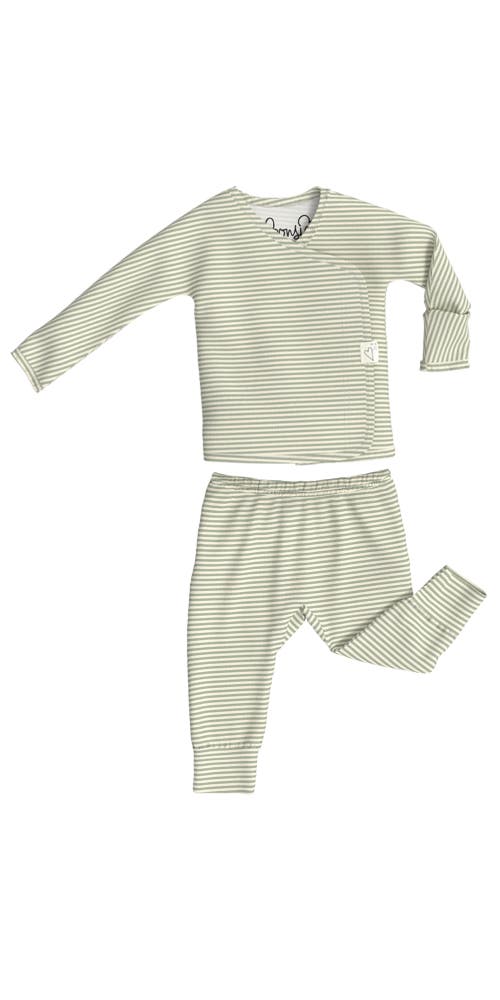 Bonsie Baby Unisex Skin To Skin Two Piece Set- Baby In Mint Twist