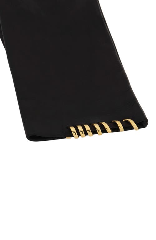 Lanvin Melodie Leather Gloves By In Black