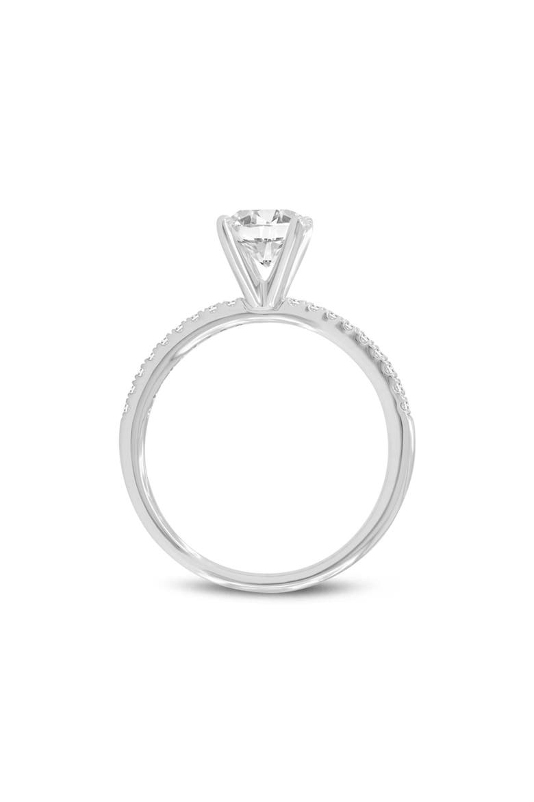 Samara 14K White Gold Round Lab Grown Diamond Classic Engagement Ring - 2.2 ctw, Alternate, color, 14K White Gold