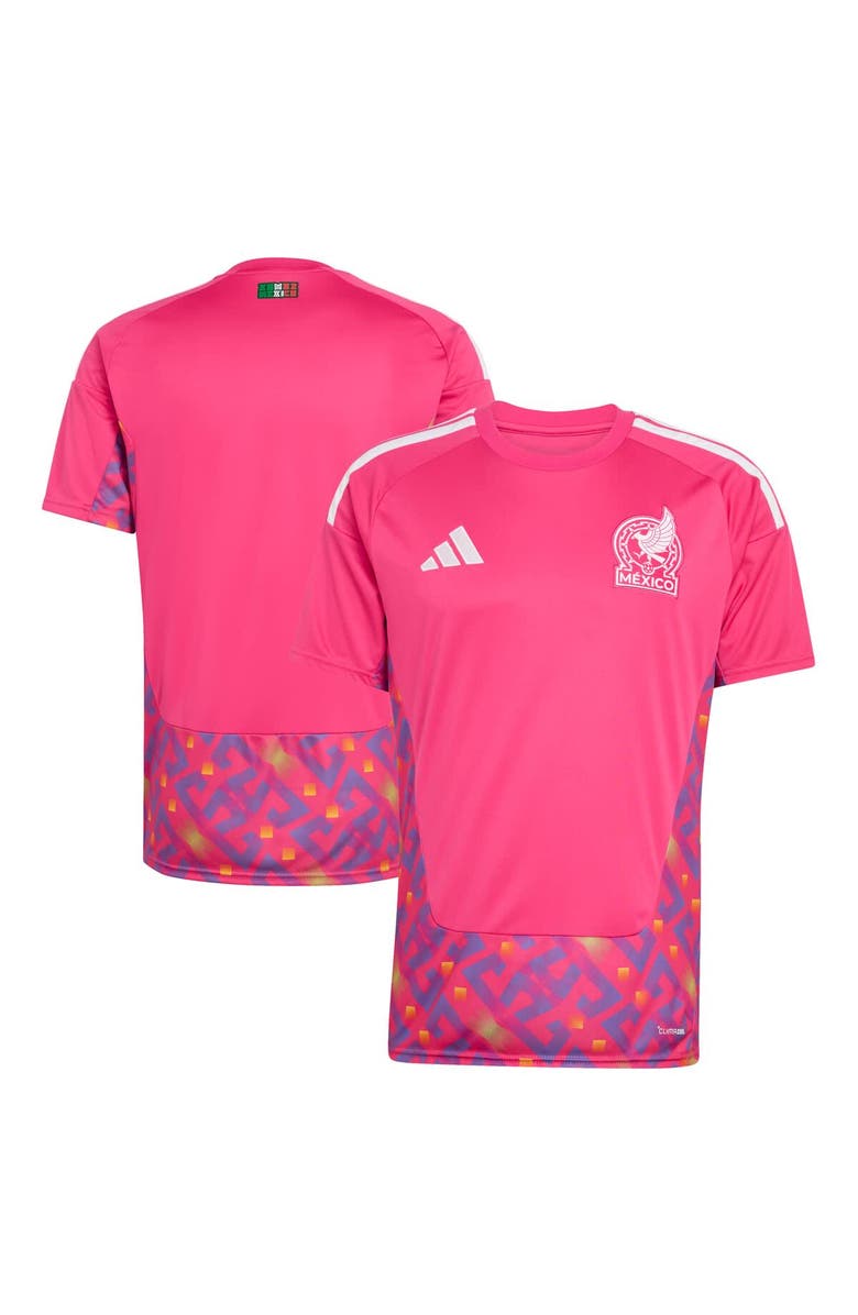 adidas Men's adidas Pink Mexico National Team FIFA x World Cup 2026 Goalkeeper Replica Jersey, Main, color, Pink