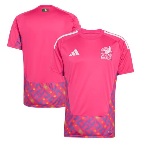 Men's adidas  Pink Mexico National Team FIFA x World Cup 2026 Goalkeeper Replica Jersey