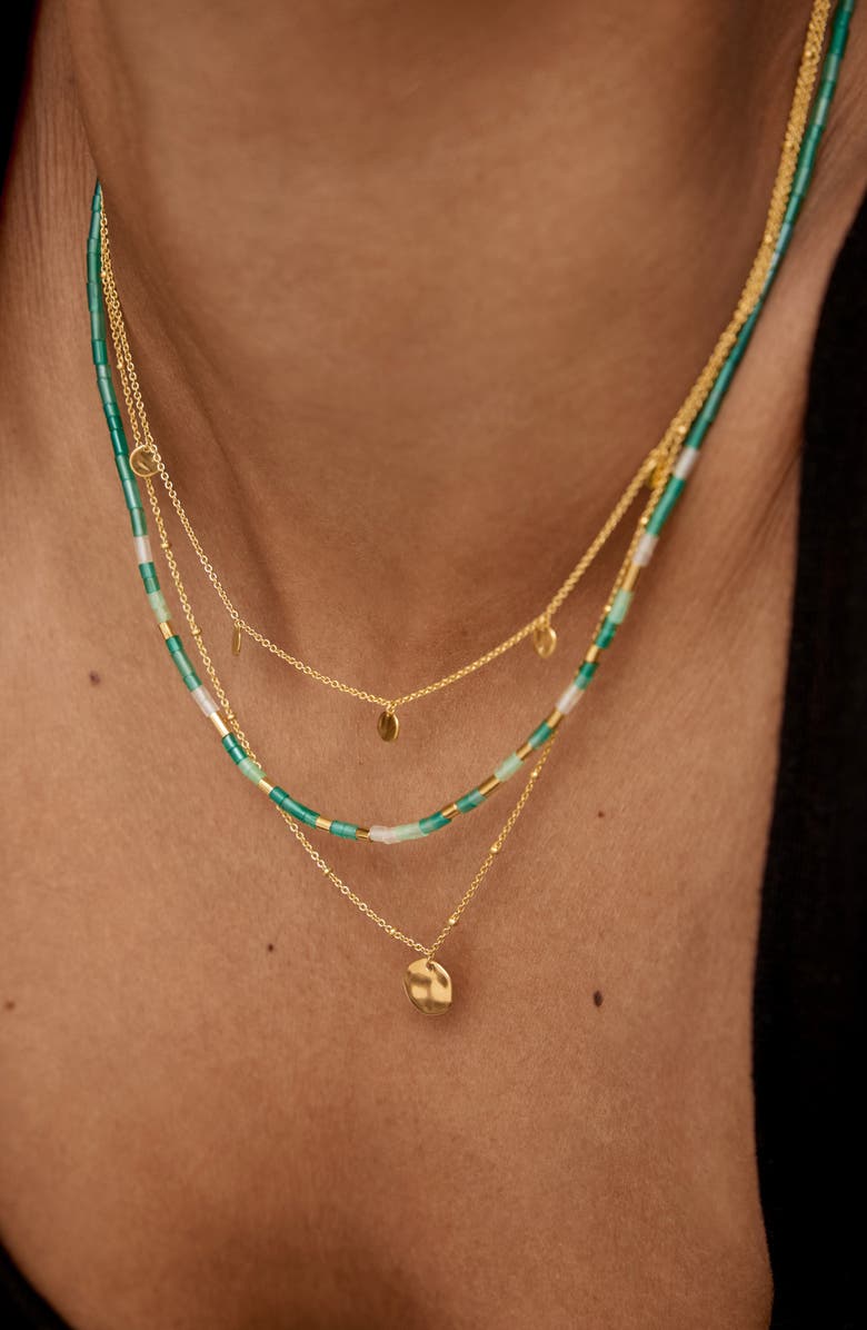 Monica Vinader MV Siren<sup>™</sup> Muse Disc Chain Necklace, Alternate, color, Gold Vermeil