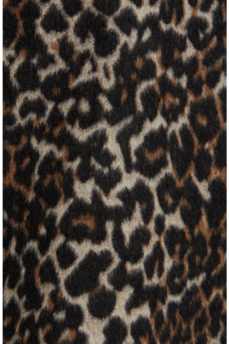 Leopard Print Coat, Alternate, color, BROWN LEOPARD