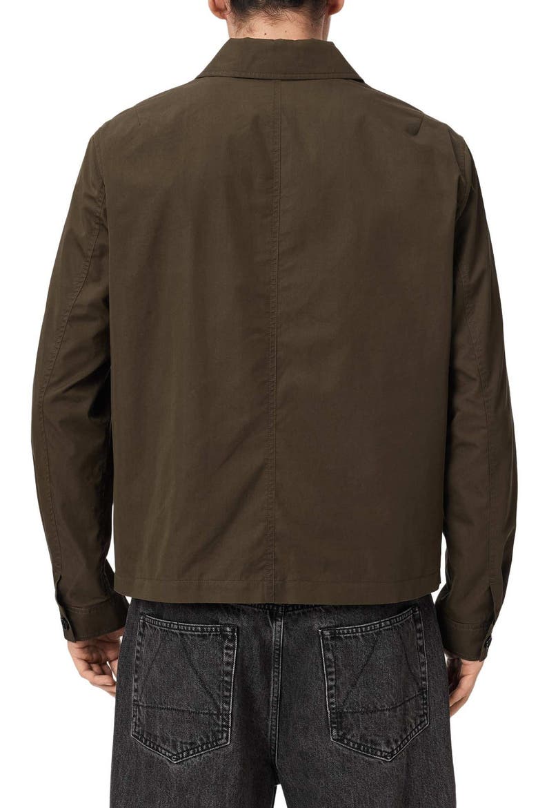 Trey Cotton Blend Jacket, Alternate, color, FOREST GREEN