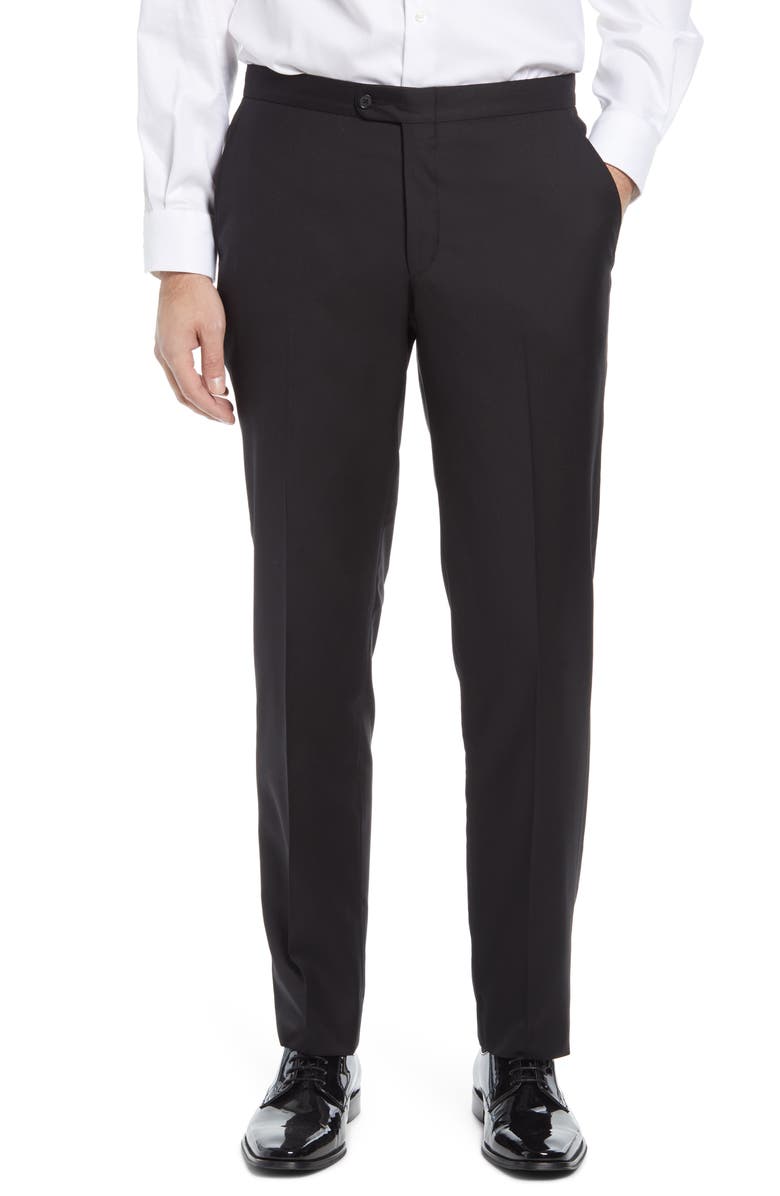 Hickey Freeman Classic B Fit Tasmanian Wool Tailcoat Tuxedo, Alternate, color,