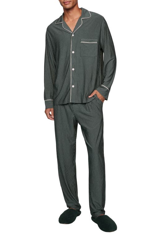 Eberjey William Print Stretch Tencel® Modal Pajamas In Green