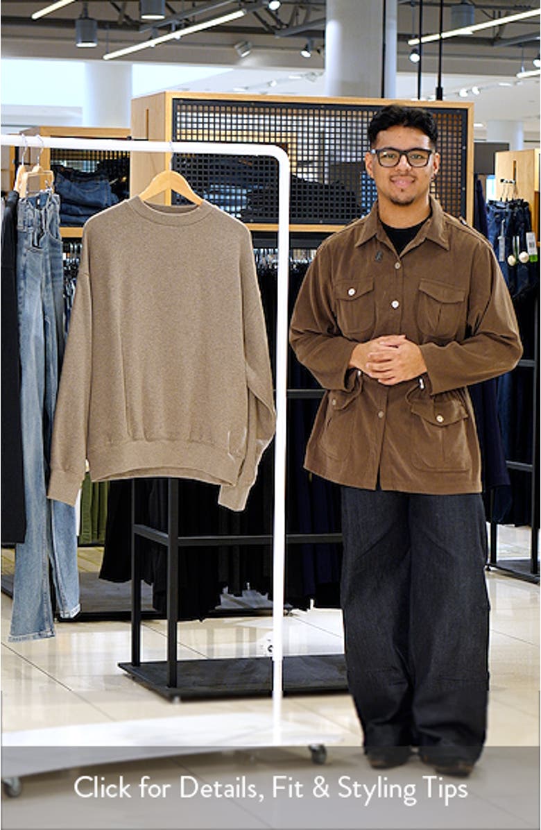 Classic Fit Fleece Crewneck Sweatshirt, sales video thumbnail