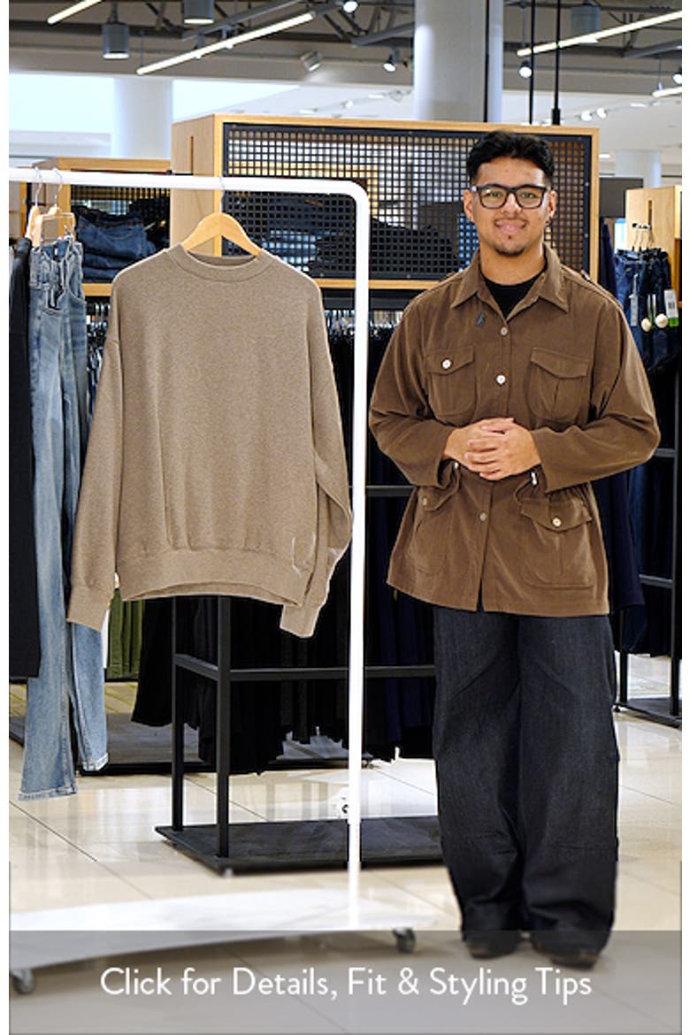 Classic Fit Fleece Crewneck Sweatshirt video