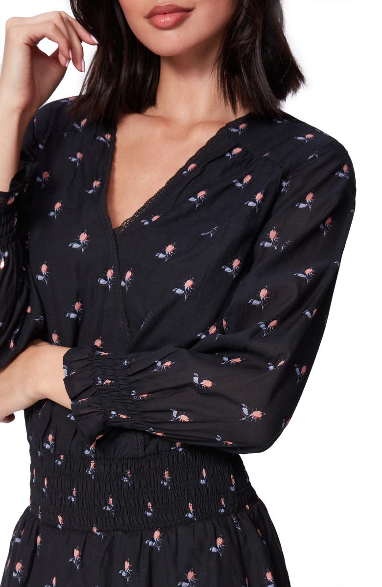 PAIGE Serrano Long Sleeve Fit & Flare Dress, Alternate, color, 