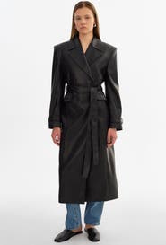 LAMARQUE Iolanthe | Faux Leather Trench Coat
