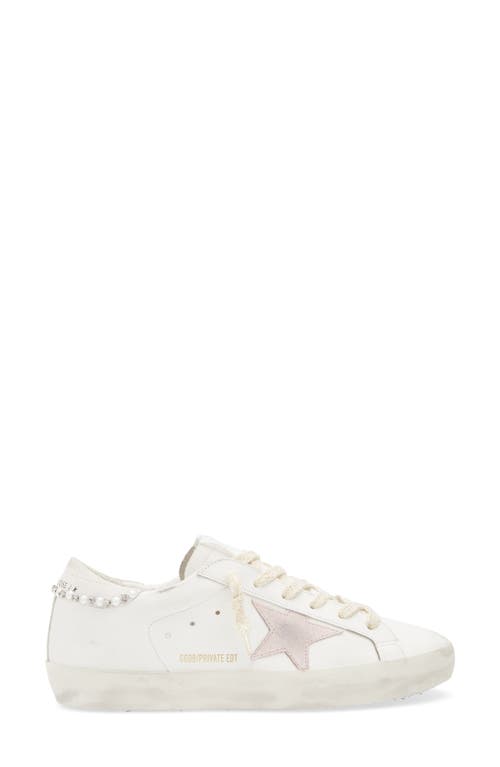 Golden Goose Super-star Low Top Sneaker In White/pink