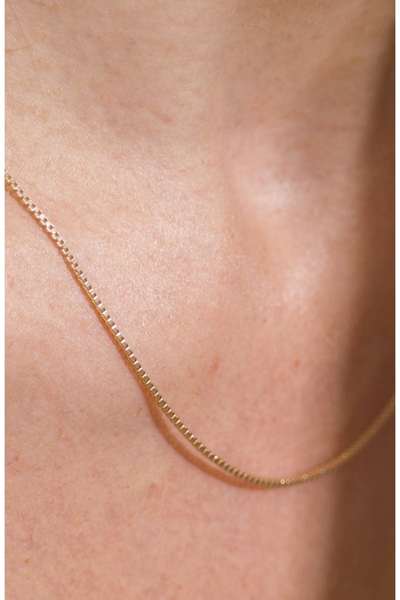 Box Chain Necklace, Alternate, color, Gold Filled