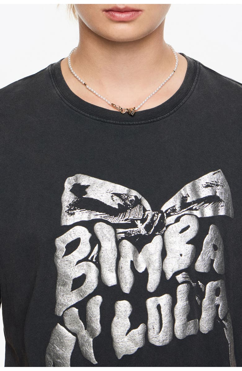 Bimba y Lola Panther Necklace, Alternate, color, Pearl