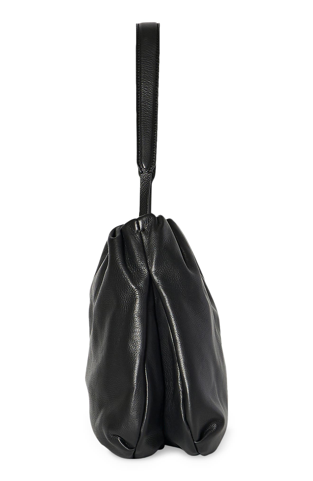 The Row Bourse Leather Shoulder Bag, Alternate, color, 