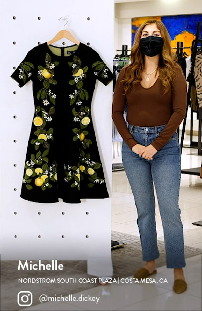 Lemon Jacquard Knit Dress, sales video thumbnail