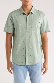 Billabong Sunspell Short Sleeve Cotton Button-Up Shirt