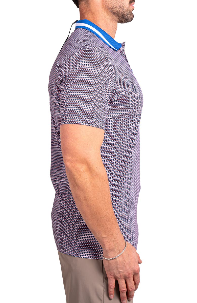 Maceoo Ascension Stretch Nylon Polo, Alternate, color, Purple Multi