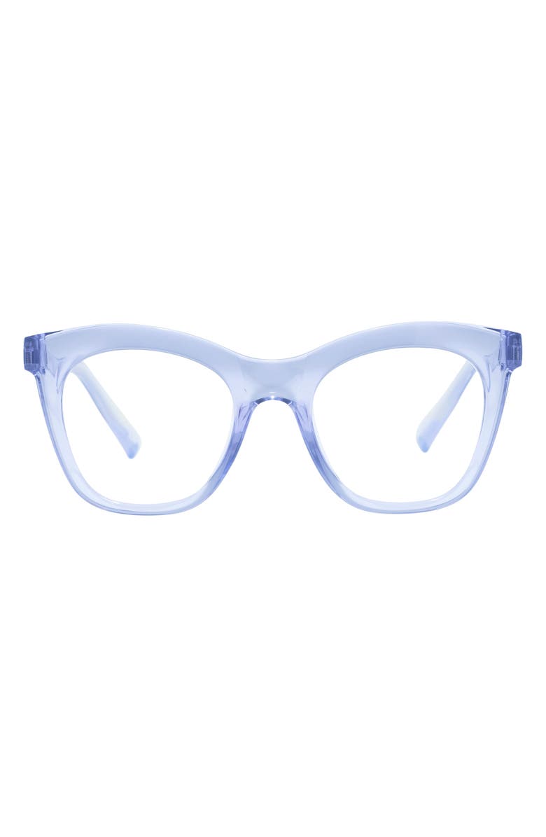 The Book Club Harlot's Bed 51mm Blue Light Blocking Reading Glass, Main, color, Lilac